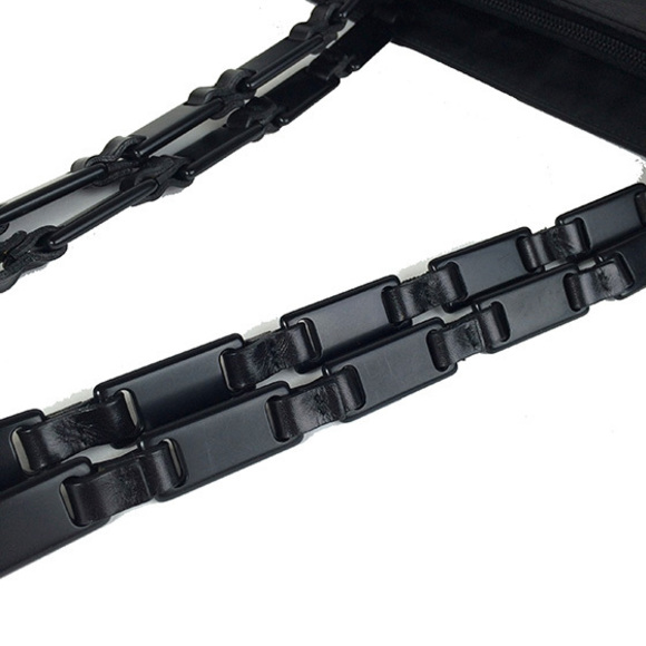 Prada Nylon Chain Tote Shoulder Bag Black - Picture 6 of 6